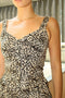 CAT PRINT FITTED TOP
